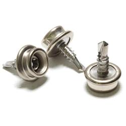 Boat Canvas Snaps 3/8'' Inch Diameter, 8 x 1/2'' Stainless Steel Screw (20pc), by Bolt Dropper.
