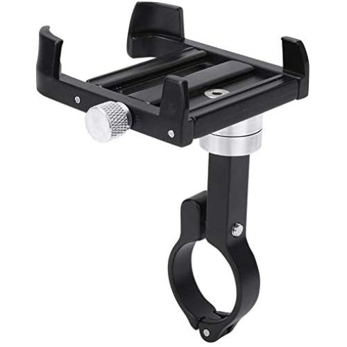 Velaurs Mobile Phone Holder, Mobile Phone Bracket, Anti-Skid Adjustable 360° Rotating Metal Bike for Electric Bike Bicycle Bicycle Part Cycling Mobile Phone Mount