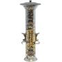 More Birds Bird Feeder with 2 lb Bird Seed Capacity, Harmony Songbird Feeder with Six Feeding Ports