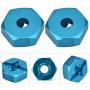 Dilwe Wheel Hex Adapter, 4 Pcs Metal 7mm to 12mm Wheel Hex Hub Adapter for RC Spare Part RC Car Upgrade Parts