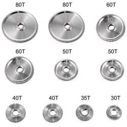 VEVOR 11PCS Metal Lathe Gears, Precise Mini Lathe Replacement Gears, Change Gear, Metal Gear Set 2x80T, 2x60T, 2x50T, 1x40T, 2x35T, 1x30T, 1xBelt Gear for CJ0618 Mini Lathes and Milling Machines