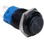 TWTADE/16MM 12V Car Horn Button Red LED lighted Momentary Metal Speaker Air Horn Toggle Switch with wires BK-GLB16-R