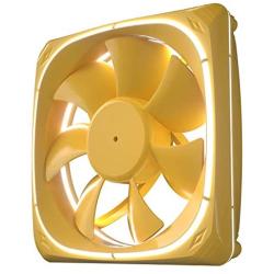 Vetroo DF120 120mm Case Fan White LED Lighting PC Cooling Fan W/Yellow Fan Frame for Radiator/CPU Cooler/Computer Case