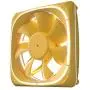 Vetroo DF120 120mm Case Fan White LED Lighting PC Cooling Fan W/Yellow Fan Frame for Radiator/CPU Cooler/Computer Case