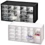 livinbox 20 Drawer Plastic Parts Storage Hardware and Craft Cabinet, Desktop Hardware Storage Organizer Multi Use Compartment Container Black, A9-520, 14.9 x 6.1 x 7.4Inch livinbox 20 Drawer Plastic Parts Storage Hardware and Craft Cabinet, Desktop Hardware Storage Organizer Multi Use Compartment Container Black, A9-520, 14.9 x 6.1 x 7.4Inch