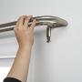 Umbra Twilight Double Curtain Rod Set – Wrap Around Design is Ideal for Blackout or Room Darkening Panels, 88-144 Inch (224-366cm), Nickel