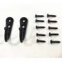25 Pieces Wall Mounted Coat Hook Robe Hooks Cloth Hanger Coat Hanger Coat Hooks Rustic Hooks and 54 Pieces Screws for Bath Kitchen Garage Single Coat Hanger (Black Color) 25 Pieces Wall Mounted Coat Hook Robe Hooks Cloth Hanger Coat Hanger Coat Hooks Rustic Hooks and 54 Pieces Screws for Bath Kitchen Garage Single Coat Hanger (Black Color)