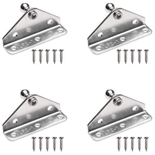 Beneges 4 Pcs 10mm Ball Stud Mounting Brackets Witch Screws Universal Gas Spring Lift Support Strut