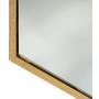 Kate and Laurel McNeer Hexagon Metal Frame Wall Mirror with Gold Finish for Bathrooms, Entryways, Bedrooms, and More, 31x22-inches