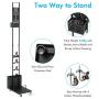 XCSOURCE Vacuum Stand for Dyson, Vacuum Stand Metal Storage Bracket Removable Stand Holder with 4 Caster Wheels for Dyson V6 V7 V8 V10 V11 Cordless Handheld Vacuum Cleaners and Accessories