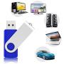 20 Pack 2GB Flash Drive Bulk USB Memory Stick Thumb Drive Bulk Swivel Design Blue