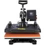 Smartxchoices Pro 5 in 1 Heat Press Machine Combo 360-degree Rotation 12'' x 15'' Swing Away Digital Sublimation Heat Transfer Machine for T-Shirts Hat Mug Plate Cap Sports Bottle