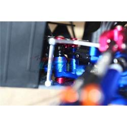 GPM Losi 1:10 Baja Rey / Rock Rey Upgrade Parts Aluminum Stabilizing Mount for Steering Assembly - 1Pr Set Blue