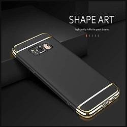 Galaxy S8 Case, 3 in 1 Hybrid Hard Plastic Case Ultra Thin and Slim Anti-Scratch Matte Finish Back Cover for Samsung Galaxy S8 (5.8)(2017) - Black