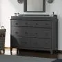 Storkcraft Moss 6 Drawer Universal Double Dresser (Gray) - Bedroom Furniture Storage, Modern Farmhouse Style, Sturdy and Durable Wood Construction, 6 Deep Spacious Drawers, Steel Hardware