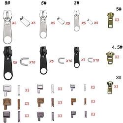 Everything You Need in One Pack Zipper Repair Kit Zipper Replacement Pack Zipper Fix Instant with Zipper Install Pliers Tool by Mocossmy