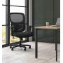 Sadie Big and Tall Office Computer Chair, Height Adjustable Arms with Adjustable Lumbar, Black (HVST141)