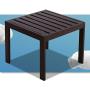 Serta Catalina Modern Outdoor Patio Furniture Collection with Bronze Metal Frame Finish, Side Table