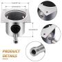 Mudder Fire Burn Pot and Hot Rod Ignitor Kit Replacement Parts for Pit and Traeger Pellet Grill Plus Screws and Fuse