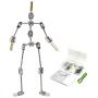 Diy Studio Stop Motion Armature Kits | Metal Puppet Figure for Character Design Creation | Not-Ready Studio Armature Kits Very Easy to Assemble for Stop Motion Animation or Just Fun | 200 mm Tall