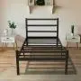 KINGSO Twin Bed Frames with Headboard, 14 Inch Metal Platform Bed Frame with Storage, Heavy Duty Steel Slat and Anti-Slip Support, Easy Quick Lock Assembly, No Box Spring Needed - Twin KINGSO Twin Bed Frames with Headboard, 14 Inch Metal Platform Bed Frame with Storage, Heavy Duty Steel Slat and Anti-Slip Support, Easy Quick Lock Assembly, No Box Spring Needed - Twin
