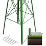 Tangkula 8FT Windmill Yard Garden Metal Ornamental Wind Mill Weather Vane Weather Resistant (Green) Tangkula 8FT Windmill Yard Garden Metal Ornamental Wind Mill Weather Vane Weather Resistant (Green)