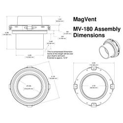 MagVent MV-180 Magnetic Dryer Vent Coupling