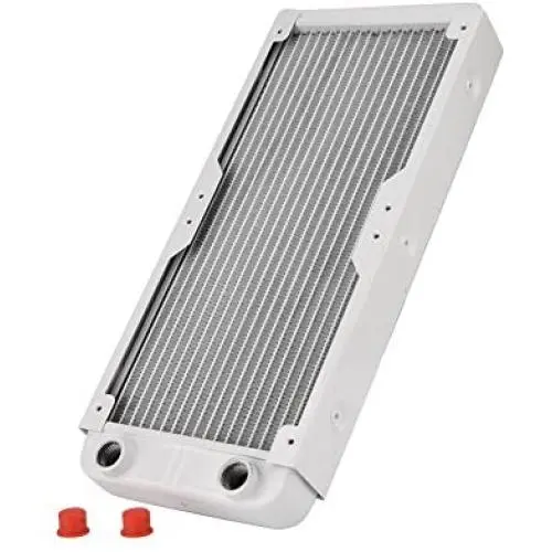 Richer-R Aluminum Radiator,White Heatsink Cooler Cooling Kit,Heat Sink Computer Water Cooling Liquid Heat Exchanger(240mm) Richer-R Aluminum Radiator,White Heatsink Cooler Cooling Kit,Heat Sink Computer Water Cooling Liquid Heat Exchanger(240mm)