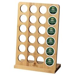 simesove Coffee Pod Holder bamboo,Coffee K-cups Pods Organizer,Coffee Display Rack 24 Pod Storage,Coffee Storage - K Cups Organizer For Counter Top Coffee Pod Holder