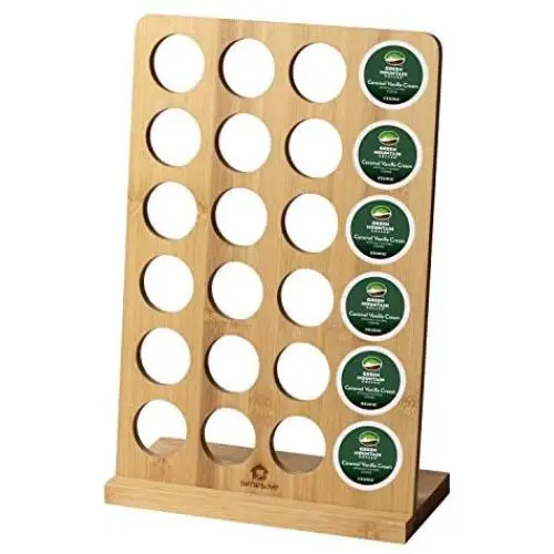 simesove Coffee Pod Holder bamboo,Coffee K-cups Pods Organizer,Coffee Display Rack 24 Pod Storage,Coffee Storage - K Cups Organizer For Counter Top Coffee Pod Holder simesove Coffee Pod Holder bamboo,Coffee K-cups Pods Organizer,Coffee Display Rack 24 Pod Storage,Coffee Storage - K Cups Organizer For Counter Top Coffee Pod Holder