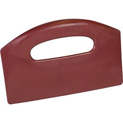 Remco 6960MD4 Red Polypropylene Metal Detectable Bench Scraper, Injection Molded Blade, 5'' L x 8.5'' W, 1 Piece