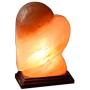 JIC Gem Heart Salt Lamp 7-8 lb Hand Crafted Pink Salt Rock Lamp with Dimmer Switch and Bulbs, Perfect Gift Lamp