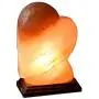 JIC Gem Heart Salt Lamp 7-8 lb Hand Crafted Pink Salt Rock Lamp with Dimmer Switch and Bulbs, Perfect Gift Lamp
