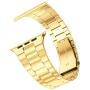 [Upgraded] Wolait Compatible with Apple Watch Band 40mm 38mm , Ultra Thin Solid Stainless Steel Band for Apple iWatch SE Series 6/5/4/3/2/1 Men Women -Gold