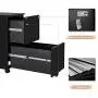 Bonnlo 2-Drawer Metal Filing Cabinet with Lock Under Desk Office Drawer Cabinet, Black Bonnlo 2-Drawer Metal Filing Cabinet with Lock Under Desk Office Drawer Cabinet, Black