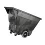 Rubbermaid Commercial Products FG9T1300BLA Polyethylene Box Cart, 450-Pound Load Capacity, Black