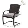 Grand patio Spring Motion Patio Dining Wicker Chairs Set of 2 Outdoor Deck Garden Pool Backyard Metal Chair with Grey Cushion Grand patio Spring Motion Patio Dining Wicker Chairs Set of 2 Outdoor Deck Garden Pool Backyard Metal Chair with Grey Cushion