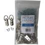 Heavy Duty D-Ring Picture Hangers - 50 Pack - 2 Hole with Screws - Picture Hang Solutions