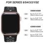 Nofeda 3 Pack Sport Bands Compatible With Apple Watch Band 38mm 40mm, S/M Waterproof Breathable Soft Silicone Band Replacement Compatible with iWatch Series 6/5/4/3/2/1 SE for Women Men