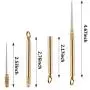 2 Pieces Portable Titanium Toothpicks Pocket Toothpick Metal Toothpick Holder for Outdoor Picnic Camping Supply, Brass Color 2 Pieces Portable Titanium Toothpicks Pocket Toothpick Metal Toothpick Holder for Outdoor Picnic Camping Supply, Brass Color