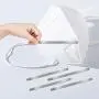 200PCS Aluminum & Adhesive Nose Strips for Face Mask, Mr Rex 90MM Metal Flat Nose Bridge Wire, Bendable Nose Pieces for Mask Sewing, Handmade DIY, Crafting (200) 200PCS Aluminum & Adhesive Nose Strips for Face Mask, Mr Rex 90MM Metal Flat Nose Bridge Wire, Bendable Nose Pieces for Mask Sewing, Handmade DIY, Crafting (200)