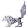 RuiyiF DIY 3D Puzzles Assembly Metal Model Kits for Adult, Detachable 3D Jigsaw Puzzles, Ornament for Desk (Wolf)