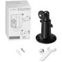 Wasserstein Metal Mount Compatible with Ring Spotlight Cam Battery - Adjustable Indoor/Outdoor Security Mount (1 Pack, Black)