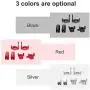 DAPENGNIAO Metal Front Steering Knuckles C Hub Carrier Rear Axle Lock Out Set Suitable for Axial SCX10 II 90046 90047 RC Car Parts Accessories (Color : Red)