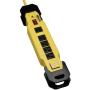 Tripp Lite 6 Outlet Industrial Safety Surge Protector Power Strip, 15ft Cord, Cord Wrap & Hang Holes, Metal, Lifetime Limited Warranty & $75K INSURANCE (TLM615SA) Black/Yellow