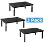 Hippo & Frog Large Metal Dual Monitor Stand Riser with Height Adjustable, 3 Units, Supports Dual Monitors, Printers, Laptops Hippo & Frog Large Metal Dual Monitor Stand Riser with Height Adjustable, 3 Units, Supports Dual Monitors, Printers, Laptops