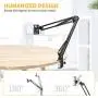 Cell Phone Holder, Phone Clip Holder Clamp for Desk,Universal Phone Stand Holder Mount Flexible 360° Rotation,Long Arm Bracket for 3.5-6.5in Phones Mobile Stand for Bed, Office, Kitchen
