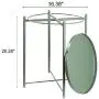 danpinera End Table, Side Table Metal Waterproof Small Circular Bedside Table with Round Removable Tray for Living Room Bedroom Bathroom Balcony and Office (Dark Green) danpinera End Table, Side Table Metal Waterproof Small Circular Bedside Table with Round Removable Tray for Living Room Bedroom Bathroom Balcony and Office (Dark Green)