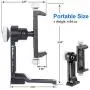 Metal Phone Tripod Mount, iPhone Tripod Adapter, Phone Holder Stand with Arca Swiss Rail, 1/4'' Screw Mount, Ball Head Rotate Vertical & Horizontal, Fits iPhone 7 8 9 X 11 12 Pro Se Samsung Metal Phone Tripod Mount, iPhone Tripod Adapter, Phone Holder Stand with Arca Swiss Rail, 1/4'' Screw Mount, Ball Head Rotate Vertical & Horizontal, Fits iPhone 7 8 9 X 11 12 Pro Se Samsung