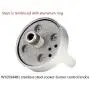 W10594481 5pcs Stainless Steel Cooker Stove Control knob ，Compatible Whirlpool Stove/Range-Replaces WPW10594481, W10594481, with a 0.3-inch''D'' axis, 90 Degrees to The Rotating Surface.